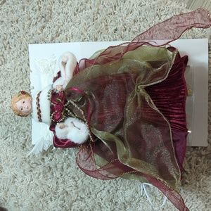 Angel Christmas tree topper 12" NEW
